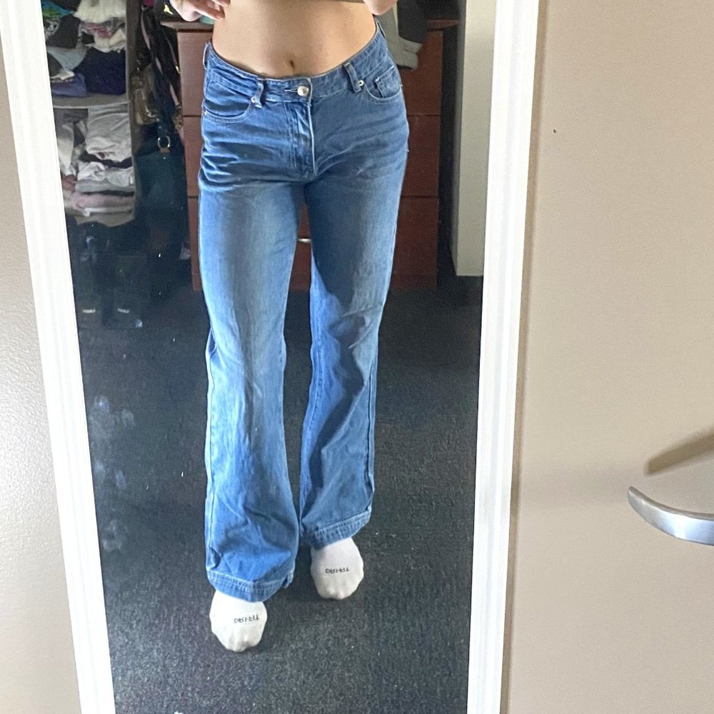 Princess Polly Organic Cotton Blend Straight Leg Denim Jeans